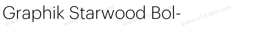 Graphik Starwood Bol字体转换